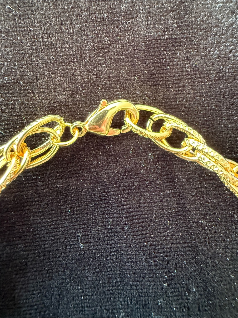 Hand Crafted Gold Charm Bracelet with Crystal Accents - Picture 5 of 7